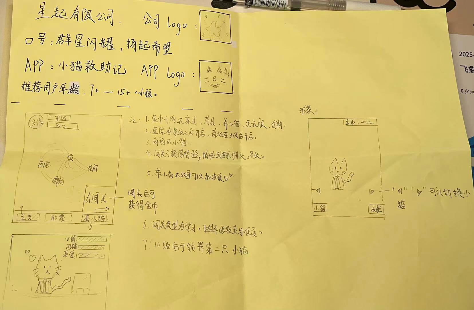 小猫救助记项目完整原型草图